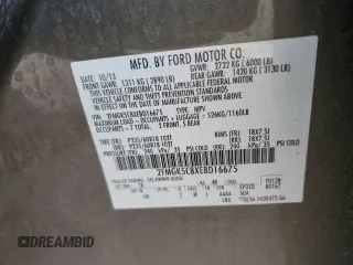 2014 Ford Flex SEL z VIN 2FMGK5C8XEBD16675, wystawiony jako Copart lot #51834785 z przebiegiem 144 825 mil mil oraz Szkody całkowita. Historia ofert i sprzedaży dostępna na DreamBid. Obrazek 15.