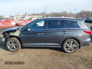 2014 Infiniti QX60 with VIN 5N1AL0MM9EC543096, listed as a IAAI auction lot 41909546 with 128,479 mi miles. Bid and sale history available at carsss.com. Image 14.
