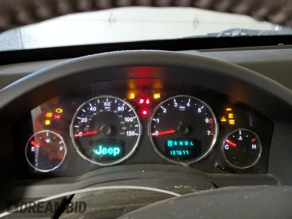 2008 Jeep Liberty Limited with VIN 1J8GN58K28W123335, listed as a Copart auction lot 42226855 with 137,677 mi miles and Salvage Title. Bid and sale history available at DreamBid. Image 9.
