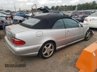 2002 Mercedes-Benz CLK 55 AMG with VIN WDBLK74G12T115679, listed as a Copart auction lot 71442244 with Not Provided miles and Salvage Title. Bid and sale history available at DreamBid. Image 3.