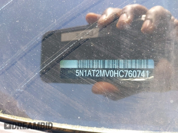 2017 Nissan Rogue SL z VIN 5N1AT2MV0HC760741, wystawiony jako IAAI lot #41786340 z przebiegiem Nie podano mil oraz . Historia ofert i sprzedaży dostępna na DreamBid. Obrazek 9.