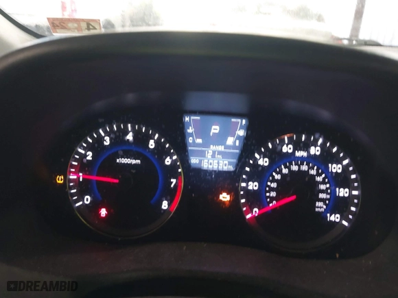 2013 Hyundai Accent GL with VIN KMHCT5AE7DU083867, listed as a IAAI auction lot 41390970 with 160,630 mi miles. Bid and sale history available at carsss.com. Image 15.