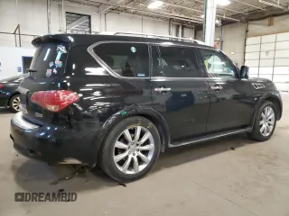2014 Infiniti QX80 with VIN JN8AZ2NE9E9063812, listed as a Copart auction lot 49495815 with 170,290 mi miles and Salvage Title. Bid and sale history available at carsss.com. Image 3.