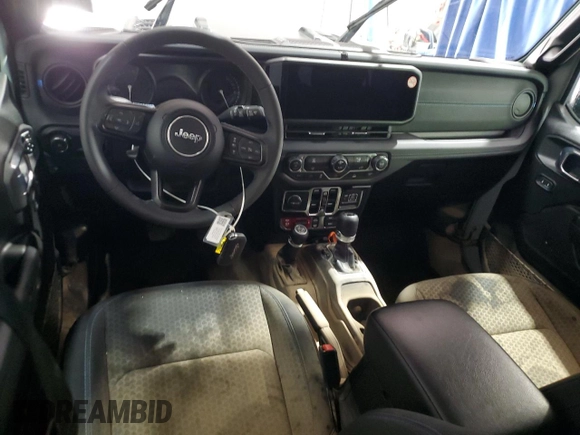 2024 Jeep Wrangler Rubicon with VIN 1C4RJXR67RW293197, listed as a Copart auction lot 59886995 with Not provided miles and Salvage title. Bid and sale history available at DreamBid. Image 8.