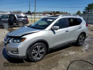 2017 Nissan Rogue SV with VIN 5N1AT2MT6HC780698, listed as a Copart auction lot 49601275 with 158,840 mi miles and Salvage Title. Bid and sale history available at carsss.com. Image 1.
