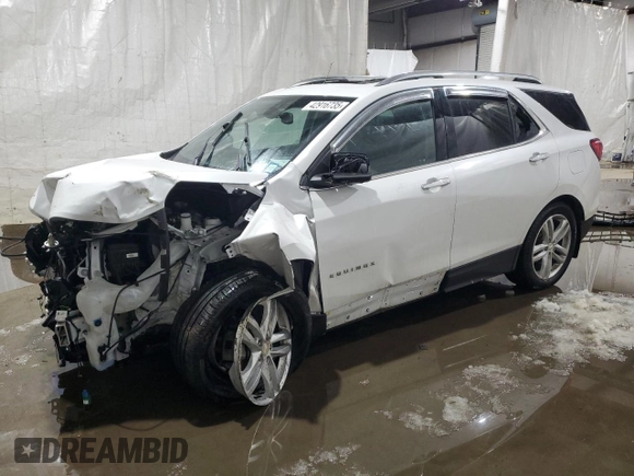 2019 Chevrolet Equinox Premier with VIN 2GNAXYEX6K6102375, listed as a Copart auction lot 42916735 with 33,029 mi miles and Non Repairable. Bid and sale history available at carsss.com. Image 1.