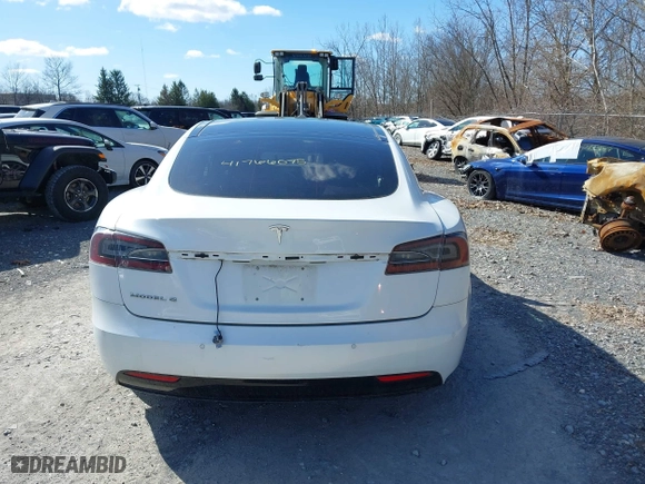 2016 Tesla Model S 90D with VIN 5YJSA1E2XGF171288, listed as a IAAI auction lot 41766075 with 112,927 mi miles. Bid and sale history available at carsss.com. Image 15.