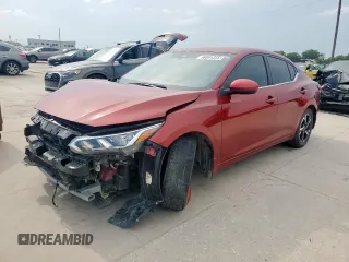 2024 Nissan Sentra SV with VIN 3N1AB8CVXRY206369, listed as a Copart auction lot 58091235 with 21,781 mi miles and Salvage title. Bid and sale history available at DreamBid. Image 1.
