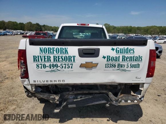 2011 Chevrolet Silverado 1500 Work Truck with VIN 1GCNCPEX2BZ108422, listed as a Copart auction lot 52333145 with 38,798 mi miles and Clean Title. Bid and sale history available at DreamBid. Image 6.