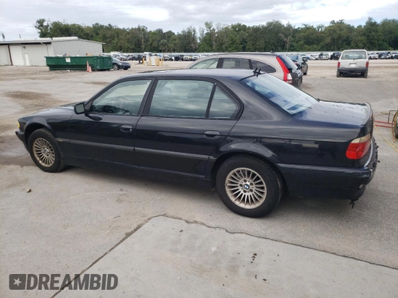2001 BMW 7 Series 740iL with VIN WBAGH83471DP26417, listed as a Copart auction lot 74812174 with 281,722 mi miles and Non Repairable. Bid and sale history available at carsss.com. Image 2.