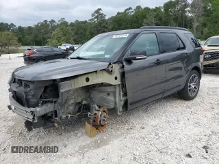 2016 Ford Explorer Sport with VIN 1FM5K8GT2GGB71716, listed as a Copart auction lot 52124215 with 112,302 mi miles and Salvage Title. Bid and sale history available at carsss.com. Image 1.