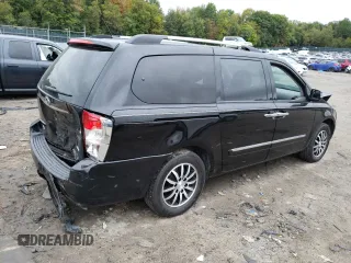 2012 Kia Sedona EX with VIN KNDMH4C74C6422591, listed as a Copart auction lot 72934814 with 85,394 mi miles and Salvage Title. Bid and sale history available at carsss.com. Image 3.