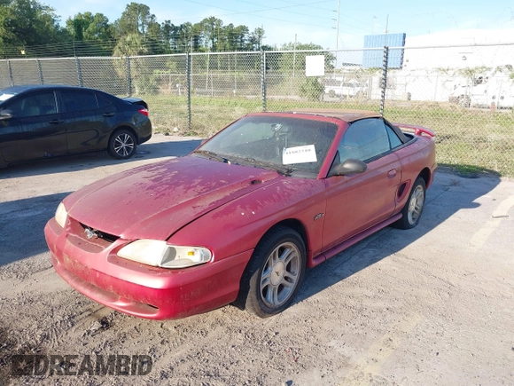 1998 Ford Mustang GT with VIN 1FAFP45X3WF201910, listed as a IAAI auction lot 41882210 with 96,415 mi miles. Bid and sale history available at carsss.com. Image 2.