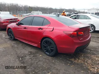 2020 Acura TLX Advance with VIN 19UUB3F80LY000159, listed as a IAAI auction lot 41677292 with 17,113 mi miles and . Bid and sale history available at DreamBid. Image 3.