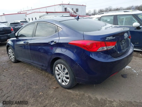2011 Hyundai Elantra GLS PZEV with VIN 5NPDH4AE3BH038615, listed as a IAAI auction lot 41272963 with 107,396 mi miles. Bid and sale history available at carsss.com. Image 3.