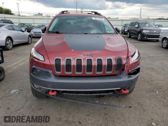 2014 Jeep Cherokee Trailhawk с VIN 1C4PJMBB6EW130595, выставлен на аукционе Copart как лот 58470065 с пробегом 131 303 миль миль и Списание • Salvage title. История ставок и продаж доступна на DreamBid. Изображение 5.