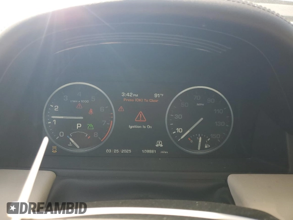 2012 Land Rover Range Rover HSE Lux with VIN SALMF1D40CA387952, listed as a Copart auction lot 50007335 with 108,881 mi miles and Salvage title. Bid and sale history available at DreamBid. Image 9.