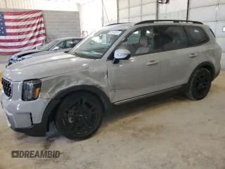 2023 Kia Telluride EX X-Line with VIN 5XYP3DGC2PG377690, listed as a Copart auction lot 61510315 with 33,183 mi miles and Salvage title. Bid and sale history available at DreamBid. Image 1.
