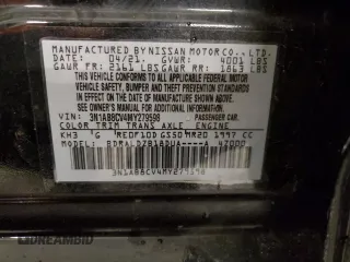 2021 Nissan Sentra SV z VIN 3N1AB8CV4MY279598, wystawiony jako Copart lot #80057934 z przebiegiem 75 208 mil mil oraz Szkoda całkowita • Salvage title. Historia ofert i sprzedaży dostępna na DreamBid. Obrazek 14.