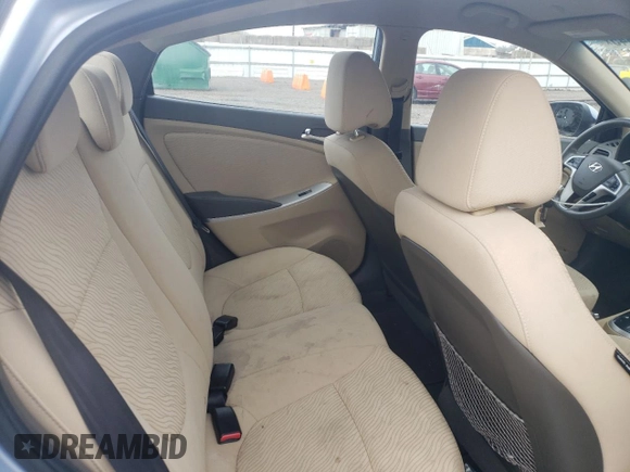 2012 Hyundai Accent GLS with VIN KMHCU4AE2CU185101, listed as a Copart auction lot 51101345 with 126,835 mi miles and Salvage Title. Bid and sale history available at carsss.com. Image 10.