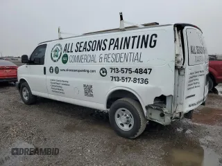 2017 Chevrolet Express Cargo Van with VIN 1GCWGBFG8H1161532, listed as a Copart auction lot 42099735 with 103,374 mi miles and Salvage Title. Bid and sale history available at carsss.com. Image 2.