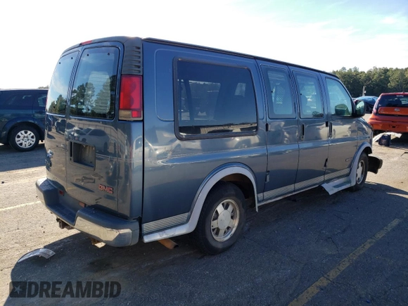 1999 GMC Savana Cargo Van YF7 with VIN 1GDFG15M8X1092613, listed as a Copart auction lot 83630704 with 152,020 mi miles and Salvage Title. Bid and sale history available at carsss.com. Image 3.