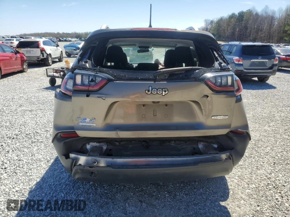 2020 Jeep Cherokee Latitude with VIN 1C4PJLCB2LD528453, listed as a Copart auction lot 49411365 with 67,593 mi miles and Salvage Title. Bid and sale history available at DreamBid. Image 6.
