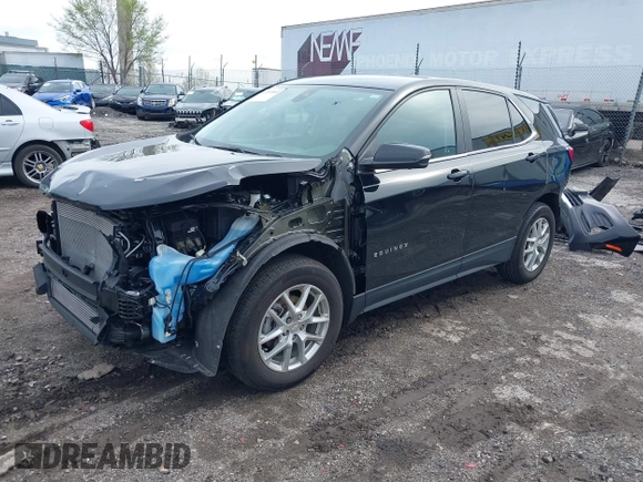 2023 Chevrolet Equinox LT with VIN 3GNAXKEGXPL270973, listed as a IAAI auction lot 41959960 with 14,317 mi miles and . Bid and sale history available at carsss.com. Image 18.