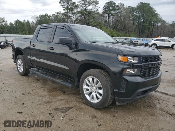 2022 Chevrolet Silverado 1500 Custom with VIN 1GCPWBEK8NZ109392, listed as a Copart auction lot 45020425 with 87,243 mi miles and Salvage Title. Bid and sale history available at DreamBid. Image 4.