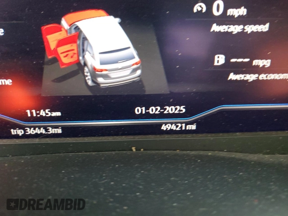 2023 Volkswagen Atlas SEL z VIN 1V2BR2CA0PC516333, wystawiony jako Copart lot #87041954 z przebiegiem 49 421 mil mil oraz Szkoda całkowita • Salvage title. Historia ofert i sprzedaży dostępna na DreamBid. Obrazek 9.