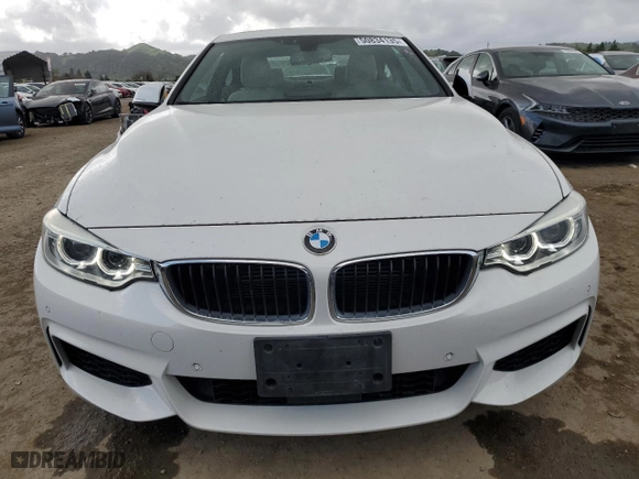 2015 BMW 4 Series 435i with VIN WBA3R1C55FK193496, listed as a Copart auction lot 50834135 with 66,978 mi miles and Salvage Title. Bid and sale history available at carsss.com. Image 5.