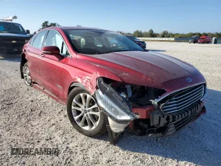 2019 Ford Fusion Hybrid SEL with VIN 3FA6P0MU7KR257491, listed as a Copart auction lot 38746563 with 0 mi miles. Bid and sale history available at carsss.com. Image 4.
