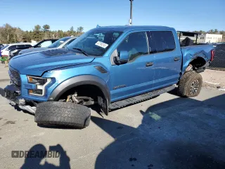 2019 Ford F-150 Raptor with VIN 1FTFW1RG2KFA54737, listed as a Copart auction lot 42795255 with 105,012 mi miles and Salvage Title. Bid and sale history available at carsss.com. Image 1.