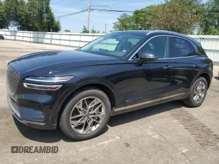 2025 Genesis GV70 2.5T with VIN KMUMADTB0SU200047, listed as a Copart auction lot 64147855 with 16,939 mi miles and Salvage title. Bid and sale history available at DreamBid. Image 1.