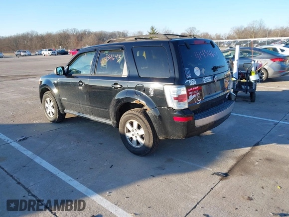 2008 Mercury Mariner with VIN 4M2CU81168KJ26462, listed as a IAAI auction lot 41454643 with 214,873 mi miles and . Bid and sale history available at DreamBid. Image 3.