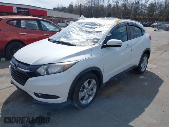 2016 Honda HR-V EX-L w/Navi with VIN 3CZRU6H75GM733050, listed as a IAAI auction lot 41832971 with 85,753 mi miles. Bid and sale history available at carsss.com. Image 17.