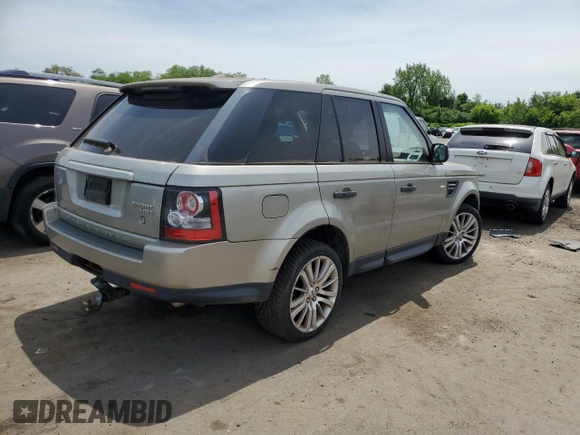2010 Land Rover Range Rover Sport HSE Lux with VIN SALSK2D40AA231044, listed as a Copart auction lot 58707315 with 167,335 mi miles and Clean title. Bid and sale history available at DreamBid. Image 3.