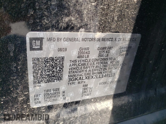 2020 GMC Terrain Denali с VIN 3GKALXEX2LL149113, выставлен на аукционе Copart как лот 60056695 с пробегом 67 906 миль миль и Списание • Salvage title. История ставок и продаж доступна на DreamBid. Изображение 14.