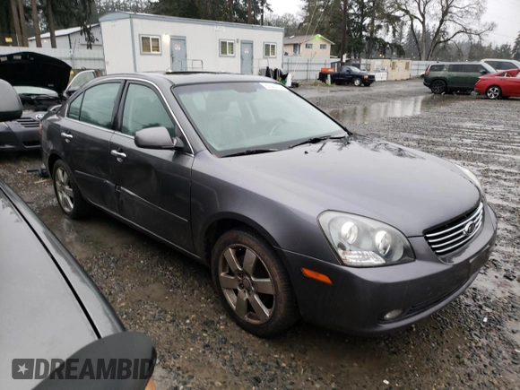 2007 Kia Optima EX with VIN KNAGE124375134243, listed as a Copart auction lot 86664454 with 136,700 mi miles and Salvage Title. Bid and sale history available at carsss.com. Image 4.