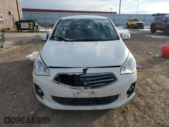 2017 Mitsubishi Mirage G4 SE with VIN ML32F4FJ1HHF11654, listed as a Copart auction lot 83892664 with 59,292 mi miles and Salvage Title. Bid and sale history available at carsss.com. Image 5.
