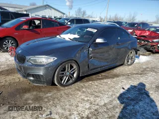 2015 BMW 2 Series 228i with VIN WBA1F5C59FVW98267, listed as a Copart auction lot 88792905 with 116,216 mi miles and Salvage Title. Bid and sale history available at carsss.com. Image 1.