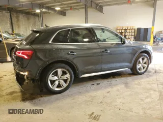 2019 Audi Q5 Premium with VIN WA1ANAFY8K2051689, listed as a Copart auction lot 53305245 with 29,980 mi miles and Salvage Title. Bid and sale history available at carsss.com. Image 3.
