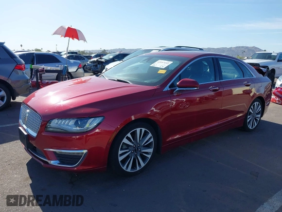 2017 Lincoln MKZ Hybrid Reserve with VIN 3LN6L5MU3HR603169, listed as a IAAI auction lot 42097492 with 58,930 mi miles. Bid and sale history available at carsss.com. Image 2.