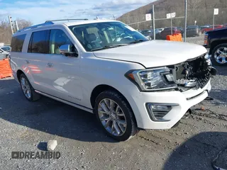 2019 Ford Expedition Max Platinum z VIN 1FMJK1MTXKEA53377, wystawiony jako IAAI lot #41581972 z przebiegiem 68 022 mil mil oraz . Historia ofert i sprzedaży dostępna na DreamBid. Obrazek 1.