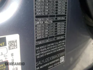 2021 Land Rover Range Rover Velar S с VIN SALYJ2EX9MA309881, выставлен на аукционе Copart как лот 54143225 с пробегом 17 641 миль миль и Списание • Salvage title. История ставок и продаж доступна на DreamBid. Изображение 13.