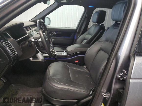 2022 Land Rover Range Rover Westminster with VIN SALGS2RU8NA465582, listed as a Copart auction lot 54510795 with 57,055 mi miles and Salvage title. Bid and sale history available at DreamBid. Image 7.