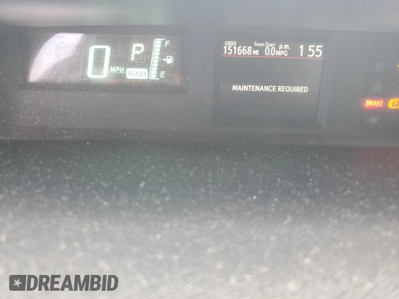 2012 Toyota Prius One with VIN JTDKDTB33C1502943, listed as a Copart auction lot 55068705 with 151,668 mi miles and Clean Title. Bid and sale history available at carsss.com. Image 9.