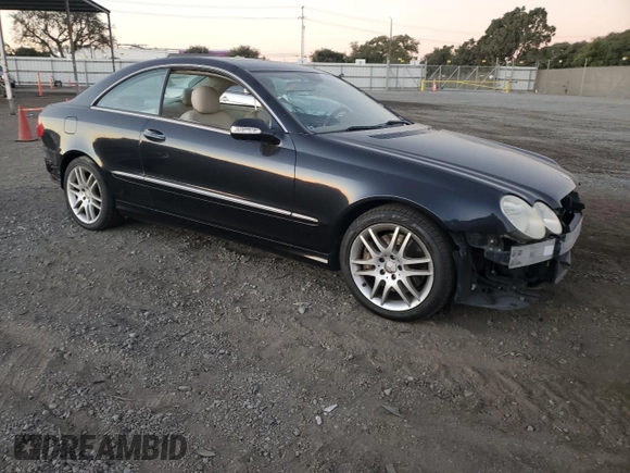 2009 Mercedes-Benz CLK 350 with VIN WDBTJ56H99F269000, listed as a Copart auction lot 80169234 with Not Provided miles and Salvage Title. Bid and sale history available at DreamBid. Image 4.