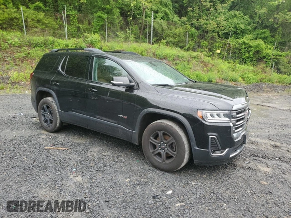 2020 GMC Acadia AT4 with VIN 1GKKNLLS9LZ236949, listed as a Copart auction lot 56944845 with 99,614 mi miles and Salvage title. Bid and sale history available at DreamBid. Image 4.