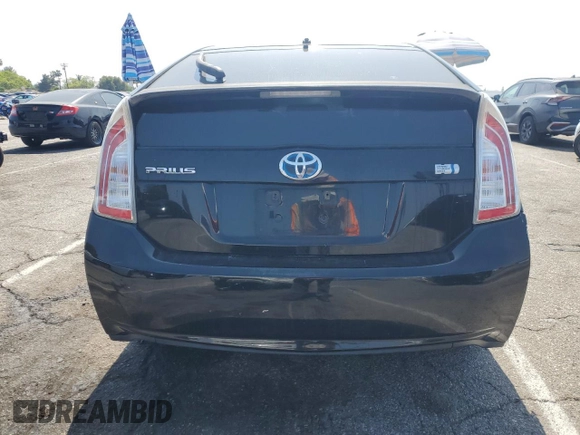 2014 Toyota Prius Four with VIN JTDKN3DU9E0375725, listed as a Copart auction lot 58953545 with 225,489 mi miles and Salvage title. Bid and sale history available at DreamBid. Image 6.